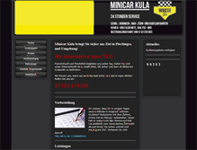Tablet Screenshot of minicar-kula.de